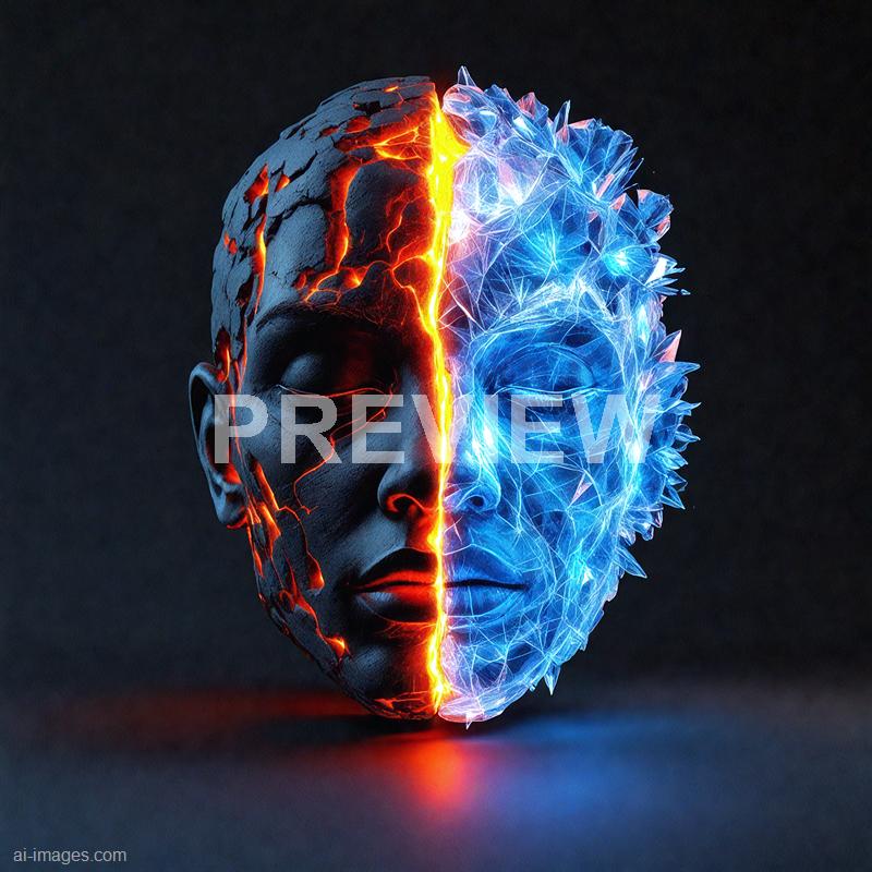 15550 - a-3d-half-molten-half-frozen-face-with-one-side-dripp_250706004535_00001